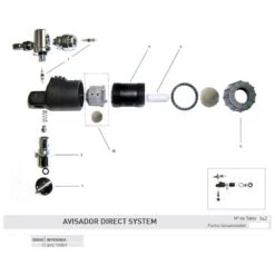 CRESSI Bouton Poussoir En Métal Direct System Pro