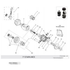 CRESSI Corps Principal Du Premier étage MC5