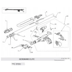 CRESSI Porte-fil Rétractable Droit Geronimo