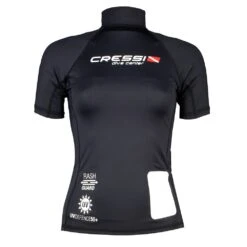 CRESSI T-shirt à Manches Courtes Femme Rash Guard Dive Center