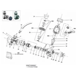 CRESSI Tourelle Rotative à Vis De Passage D´air AC10